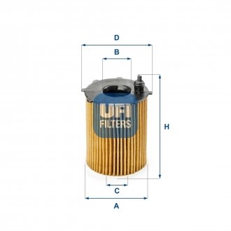 UF2518700 Фільтр мастила (шт.) UFI 2518700 (фото 1)