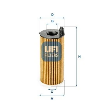 FILTR OLEJU WKLAD UFI 2518800