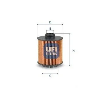 FILTR OLEJU WKLAD UFI 2528800