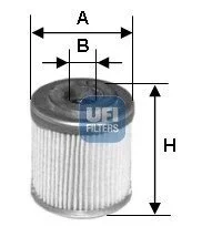 Фільтр оливний UFI 2555300