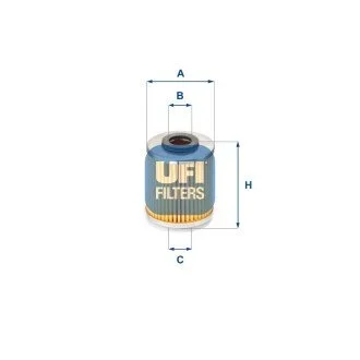 Фільтр оливний UFI 2558700
