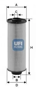Фільтр паливний UFI 2600400