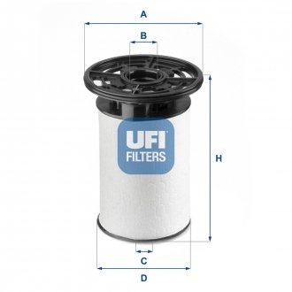 Фильтр топливный UFI 26.076.01 (фото 1)