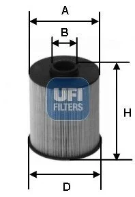Фільтр палива UFI 2607700