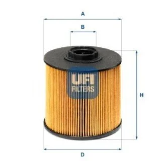 FILTR PALIWA DIESEL WKLAD UFI 2614900