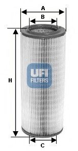 Фільтр повітряний UFI 2715300