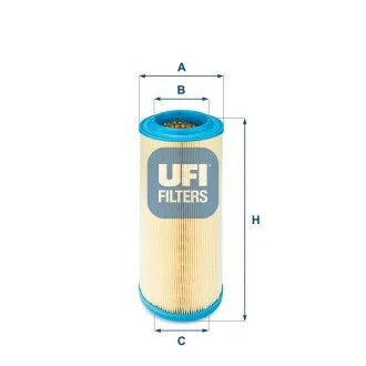 Фільтр повітряний FIAT IDEA 03-12,Punto I 93-99,Punto 00-03,IDEA 04-н.в.,PUNTO (188) 99-12,PUNTO V UFI 27.341.00