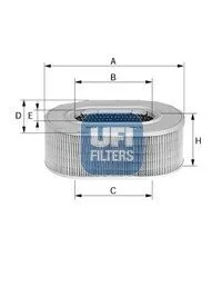 Фільтр повітряний UFI 2764800