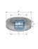 Фільтр повітряний opel kadett 1.0-1.3 --85, vw golf 1.1-1.3 --83, polo 0.9-1.3 --86 2773400