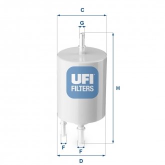 FILTR PALIWA UFI 3185400