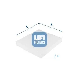 Фильтр, воздух во внутренном пространстве UFI 53.031.00
