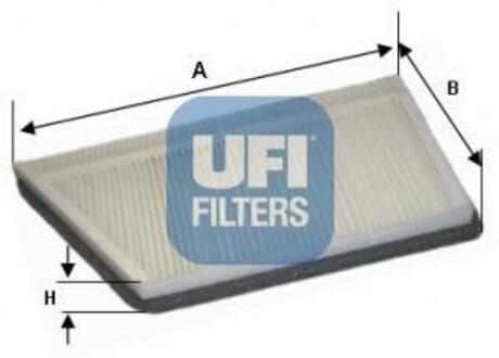 Фильтр, воздух во внутренном пространстве UFI 5304400