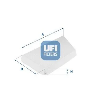 Фильтр, воздух во внутренном пространстве UFI 5304400