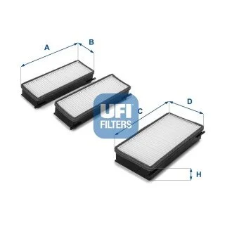 Фільтр, повітря у внутрішньому просторі UFI 5307000