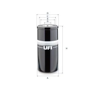 Гідравлічний фільтр (фільтр, що вгвинчується) UFI 8701100 (фото 1)