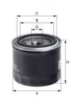 Фільтр олії (H=66mm) UNIFLUX FILTERS XO255 (фото 1)