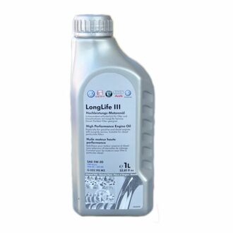 Моторное масло Longlife III 5W-30 синтетическое 1 л VAG G052195m2