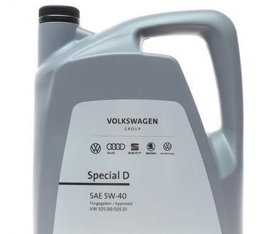 Моторна олія Special D 5W-40 синтетична 5 л VAG GS55505M4 (фото 1)