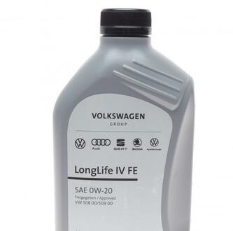 Моторное масло LongLife IV FE 0W-20 синтетическое 1 л VAG GS60577M2