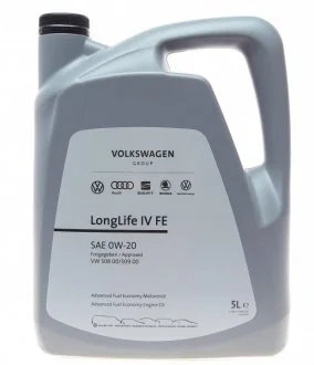 Моторное масло LongLife IV FE 0W-20 синтетическое 5 л VAG GS60577M4