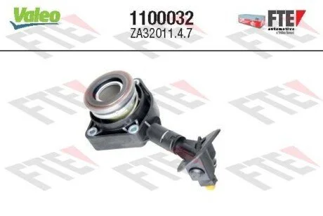 Підшипник зчеплення гідравлічний VOLVO C30, S40 II, V50, FORD C-MAX, FOCUS C-MAX, FOCUS II, FOCUS III, GALAXY II, MONDEO IV, S-MAX, TOURNEO CONNECT 1.5D-2.0LPG 06.02- Valeo 1100032