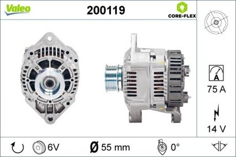 Генератор Valeo 200119