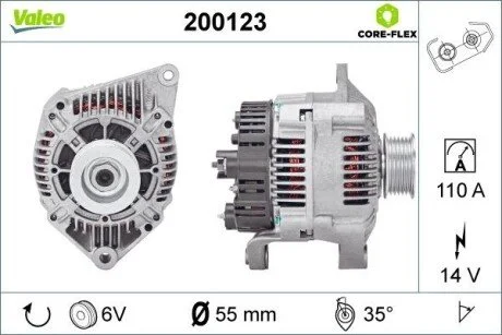 Генератор Valeo 200123