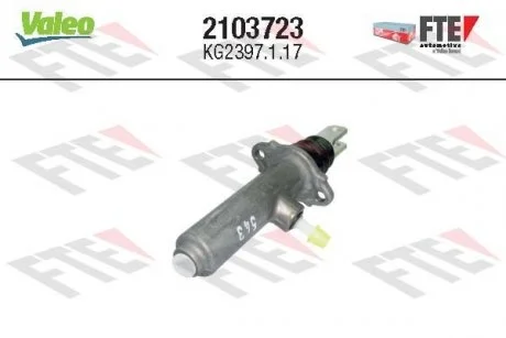Главный цилиндр сцепления Valeo 2103723