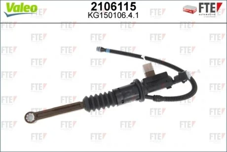 Главный цилиндр сцепления Valeo 2106115