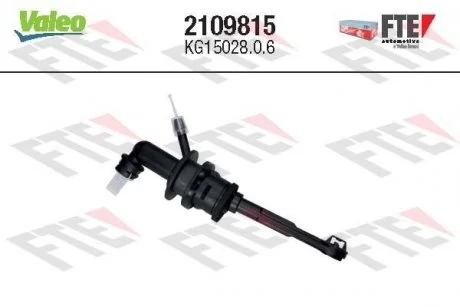 Главный цилиндр сцепления Valeo 2109815
