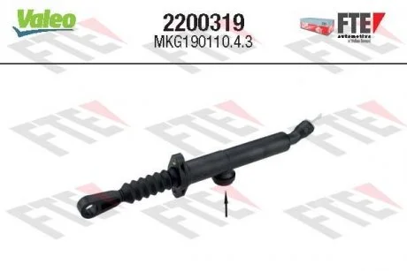 Главный цилиндр сцепления Valeo 2200319