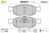 Тормозные колодки дисковые DACIA/RENAULT Logan &quot;1,4-1,6 &quot;F &quot;07&gt;&gt; Valeo 301017 (фото 1)