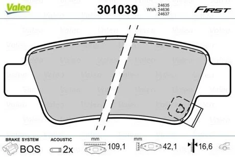 Автозапчасть Valeo 301039
