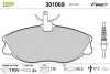 Тормозные колодки дисковые CITROEN/PEUGEOT Xsara/ZX/406/306 &quot;1,9-3,0 &quot;F &quot;96-05 Valeo 301069 (фото 1)