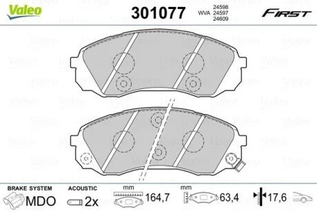 Автозапчасть Valeo 301077