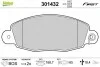 Тормозные колодки дисковые FORD Transit &quot;2,0-2,4 &quot;F &quot;00-06 Valeo 301432 (фото 1)