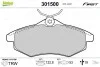 Тормозные колодки дисковые CITROEN C2/C3 &quot;1,1-1,4 &quot;F &quot;02&gt;&gt; Valeo 301500 (фото 1)
