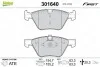 Тормозные колодки дисковые BMW 3/5/X1/Z4 &quot;2,0-3,0 &quot;F &quot;03-16 Valeo 301640 (фото 1)
