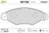Тормозные колодки дисковые CITROEN/NISSAN/PEUGEOT/RENAULT Xsara/Kubistar/Kangoo &quot;1,2-1,9 &quot;F &quot;93&gt;&gt; Valeo 301726 (фото 1)