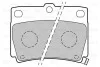 Тормозные колодки дисковые MITSUBISHI PajeroSport &quot;2,5-3,0 &quot;98&gt;&gt; Valeo 301778 (фото 2)