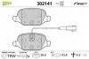 Тормозные колодки дисковые ABARTH/FIAT/LANCIA 500/Panda/Ypsilon/Idea "0,9-1,6 "R "04>> 302141