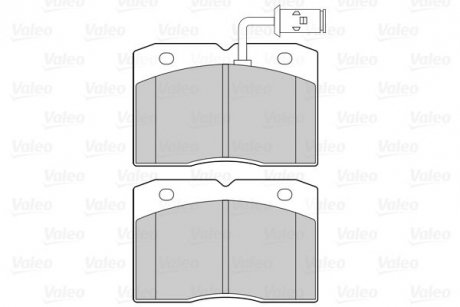 Гальмівні колодки дискові FIRST DAILY II Valeo 302293 (фото 1)