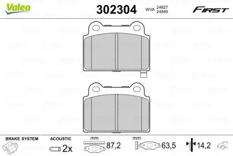 Автозапчасть Valeo 302304