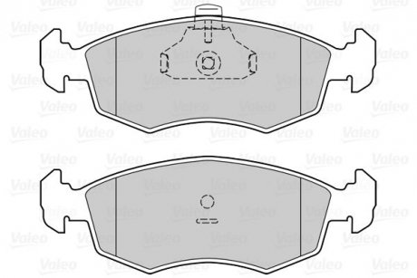 Гальмівні колодки дискові FIRST DOBLO Valeo 302329 (фото 1)