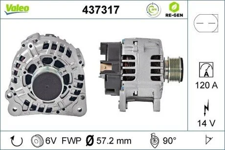 Генератор Valeo 437317