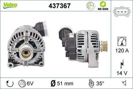 Генератор Valeo 437367