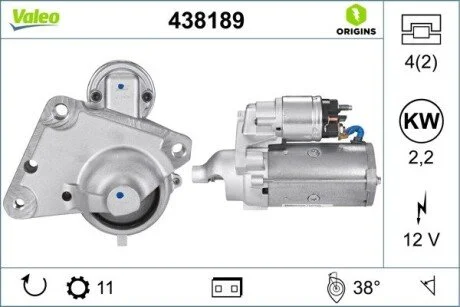 Стартер Valeo 438189