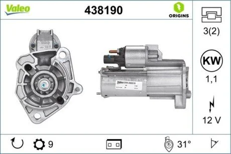 Стартер Valeo 438190
