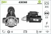 Стартер (12В, 2,2кВт, новий) CITROEN JUMPER II  FIAT DUCATO  FORD RANGER, TOURNEO CUSTOM V362, TRANSIT, TRANSIT CUSTOM V362, TRANSIT TOURNEO, TRANSIT V363  LAND ROVER DEFENDER 2.2D/2.4D/3.2D 04.06- 438360