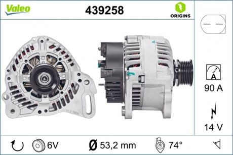 Генератор Valeo 439258 (фото 1)